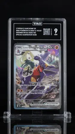 Pokemon Garchomp EX Cynthia's Sv10: Destined Rivals Sir TAG 9 - 3rd Highest 9 - Image 1