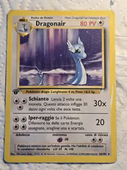 Pokemon Dragonair #18 - Base Set 1st Edition - Image 1