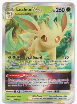 LEAFEON VSTAR - 014/159 Holo Crown Zenith - POKEMON Holo NM/M - Image 1
