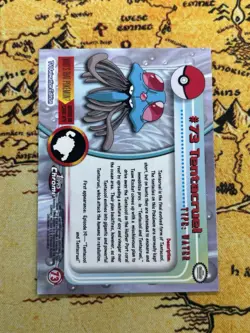 Pokemon 2000 Topps Chrome Pokemon Series 1 #73 Tentacruel Pokemon T.V. NM - Image 2