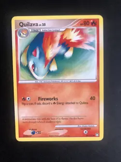 Pokemon Card Quilava 60/123 Non Holo Mysterious Treasures NM - Image 1