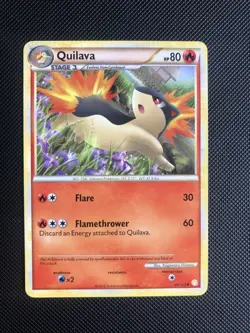 QUILAVA 49/123 HEART GOLD SOUL SILVER BASE - Non Holo - Pokemon card NM - Image 1