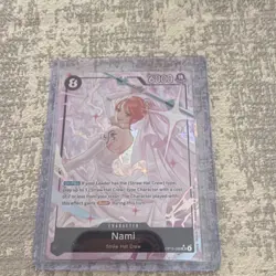 One Piece CCG Nami OP15-086 Rush Holo 6000 Power Character Card - Image 1