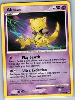 Abra 69/123 Non Holo Mysterious Treasures - Pokemon Card - NM - Image 1