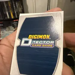 Digimon 2002 D-Tector Card Game Kumamon DT-77 Hybrid Silver Print - Image 3