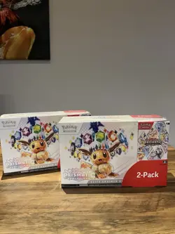 Pokemon Prismatic Evolutions Elite Trainer Box Booster Bundle Costco 2 Pack (X2) - Image 1
