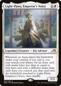 Light-Paws, Emperor's Voice (REGULAR) x1 - MTG Kamigawa: Neon Dynasty NEO #25 - Image 1