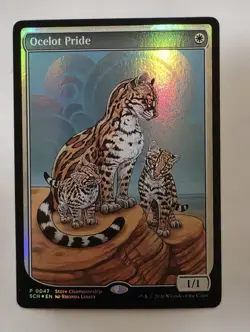 MTG Ocelot Pride Textless Store Championship Promo Foil Magic: The Gathering NM - Image 1