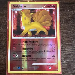 Vulpix Lv.20 SH6 Pokemon Platinum 2009 Reverse Holo Illus. Mitsuhiro Arita - Image 1