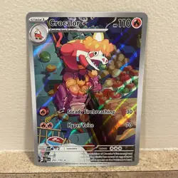 Crocalor 202/193 Sv02: Paldea Evolved Holo Illustration Rare - Pokemon 2023 - NM - Image 1