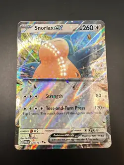 Pokemon TCG Snorlax ex 076/131 Double Rare Scarlet & Violet:Prismatic Evolutions - Image 1