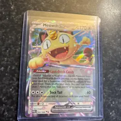 2026 Pokemon Meowth ex 062/088 ME03 Perfect Order Holo EN English - Image 3