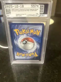 2025 POKEMON DRI EN-DESTINED RIVALS ILLUSTRATION RARE ETHAN'S TYPHLOSION PSA 10 - Image 3