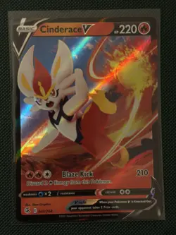 Pokemon TCG Cinderace v Fusion Strike 043/264 Rare Card - Image 1