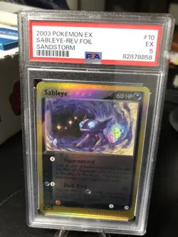 Pokemon Sableye EX Sandstorm Reverse Holo #10 PSA 5 - Image 1