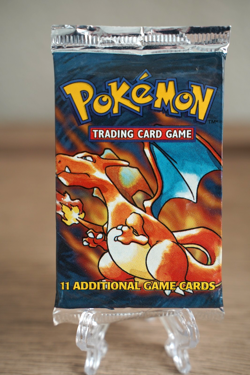 Pokemon TCG Base Set Unlimited Booster Pack Charizard Art WOTC Sealed - READ DES - Image 1