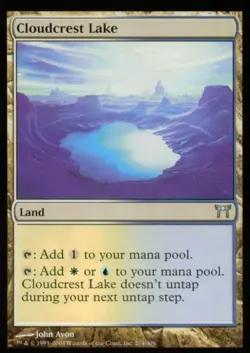Cloudcrest Lake -Foil Light Play MTG Champions of Kamigawa - Image 1