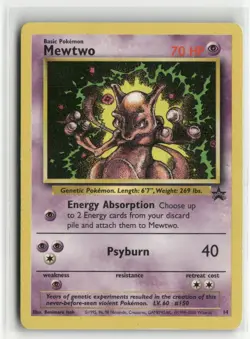 Pokemon Black Star Promo (WoTC) #14/53 Mewtwo.. - Image 1