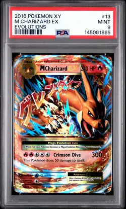 PSA 9 M Charizard EX #13 XY Evolutions 2016 Pokemon MINT 13/108 - Image 1