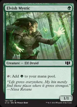Elvish Mystic - Light Play MTG Commander 2014 Edition - Image 1