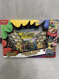Pokemon TCG Ascended Heroes Premium Poster Collection Mega Lucario New & Sealed - Image 1