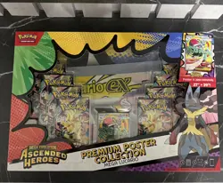 Pokemon TCG Ascended Heroes Premium Poster Collection Mega Lucario New & Sealed - Image 5