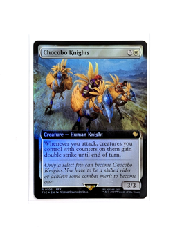 Chocobo Knights R 0102 Rare Extended Art FOIL FFX FIC MTG FINAL FANTASY EN NM/M - Image 1