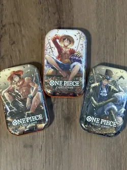 One Piece Tin Pack Set Vol 2 Set of 3 | TS-02 OP-13 | Sealed Bandai English - Image 1