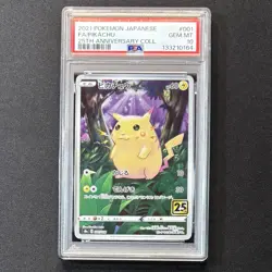 PSA 10 Pikachu 25th Anniversary Stamped 001/028 S8a Japan Pokemon Card 2021 GEM - Image 2