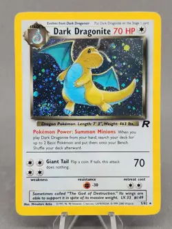 Pokemon TCG Card - Dark Dragonite Holo w/ Swirl 5/82 - Team Rocket - Image 1