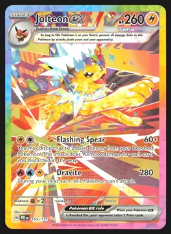 Jolteon ex 153/131 SIR Prismatic Evolutions Pokemon Card NM - Image 1