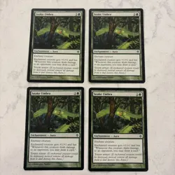 Magic the Gathering MTG Snake Umbra Play Set Of 4 Cards - Image 1