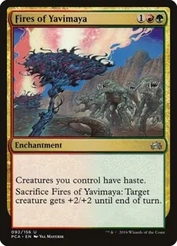Fires of Yavimaya - Light Play MTG Planechase Anthology - Image 1