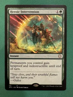 Heroic Intervention #161 (NM) Forgotten Realms AFC Magic MTG - Image 1