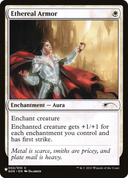 Ethereal Armor (REGULAR) x1 - MTG The List PLST #Q06-2 - Image 1