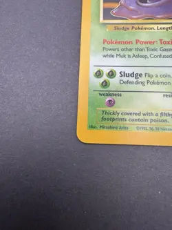 Pokemon TCG - Vintage WOTC - Muk 13/62 Fossil Unlimited (1999) Holo Rare - LP-MP - Image 4