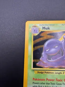 Pokemon TCG - Vintage WOTC - Muk 13/62 Fossil Unlimited (1999) Holo Rare - LP-MP - Image 5