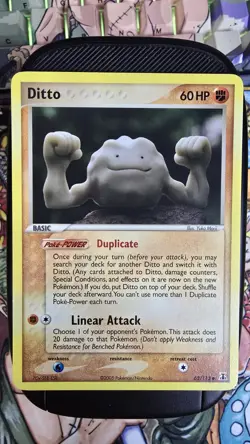 Pokemon- Ditto- Geodude 62/113 Delta Species Common Non-holo NM - Image 1