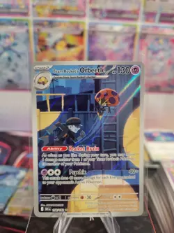 Team Rocket’s Orbeetle 198/182 SV10 Destined Rivals Illustration Rare Pokemon TC - Image 1