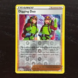 Digging Duo 126/159 Pokemon Crown Zenith Sword & Shield Reverse Holo Uncommon NM - Image 1