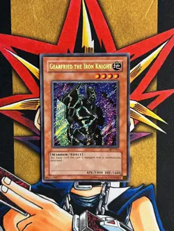 BPT-012 Gearfried The Iron Knight Secret Rare Limited Edition LP Yugioh Card - Image 1
