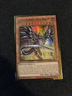 Yu-Gi-Oh! Red-Eyes Darkness Metal Dragon (MGED-EN009) Alternate Art 1st Ed NM - Image 1