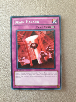 YUGIOH BRAIN HAZARD RARE EXVC-EN072 1ST ED NM - Image 1