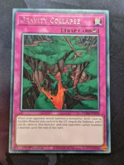 Gravity Collapse VASM-EN030 Rare YuGiOh TCG Card NM - Image 1