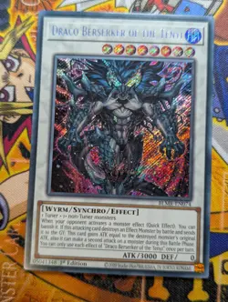 Draco Berserker Of The Tenyi BLMR-EN074 Secret Rare 1st Edition YuGiOh TCG Card - Image 1
