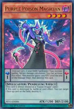 Purple Poison Magician PEVO-EN006 1st ED Yu-Gi-Oh! - Image 1