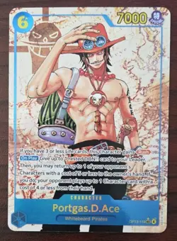 One Piece Carrying on His Will Portgas D Ace Alt Art OP13-119 SEC - Image 1