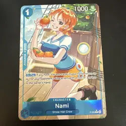 Nami (P-053) (Full Art) P-053 Premium Booster The Best Foil PRB01 One Piece - Image 1