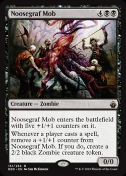 Noosegraf Mob -Foil Light Play MTG Battlebond - Image 1