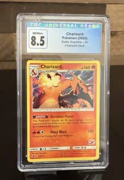 Pokemon Charizard Battle Academy 3/70 2020 Regular Rare CGC 8.5 Graded Card - Image 1